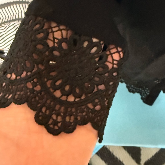 Xhilaration Black Cardigan with Lace Detail - Picture 4 of 5